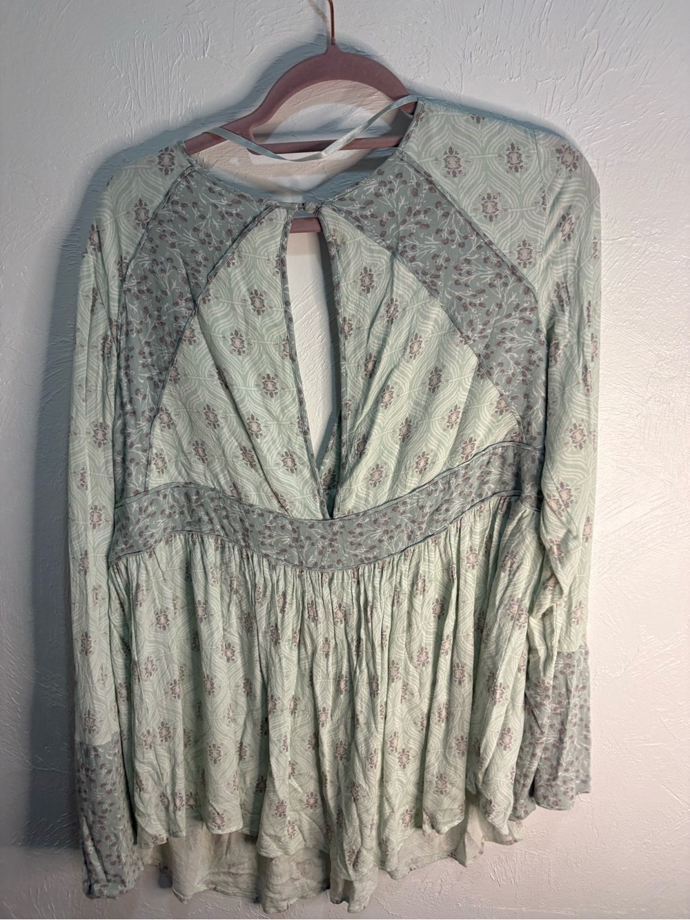 FREE PEOPLE Rolling Hills Print Bell Sleeve Tunic - Picture 4 of 7